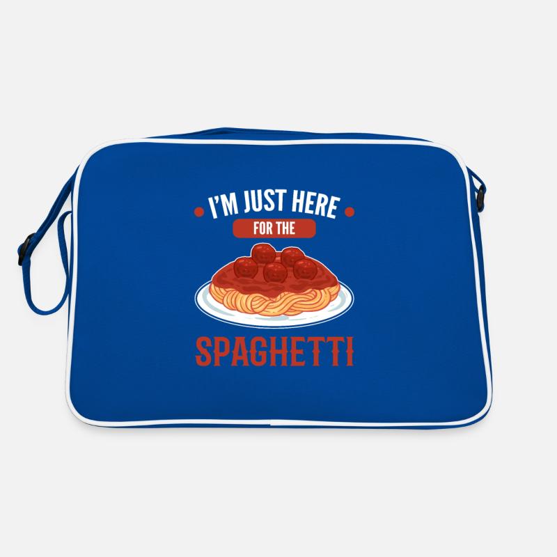 I'm Just Here For The Spaghetti Pasta Retro Bag