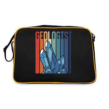 Geologist Geology Teacher Geology Geology Student - Retro Bag - black/gold - Back