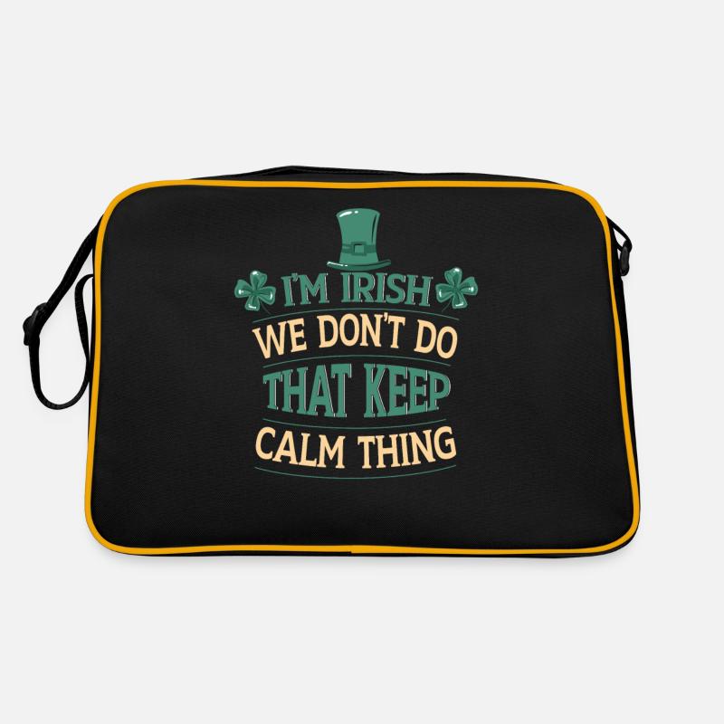Ich Bin Irisch Ire St. Patricks Day Irland Retro Tasche