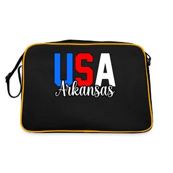 Cadeau Arkansas Usa - Sac Retro - noir/or - Dos