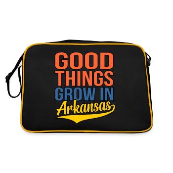 Grow In Arkansas Gift - Sac Retro - noir/or - Dos