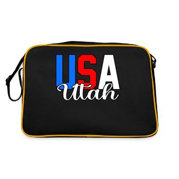 Utah house gift - Retro Bag - black/gold - Back
