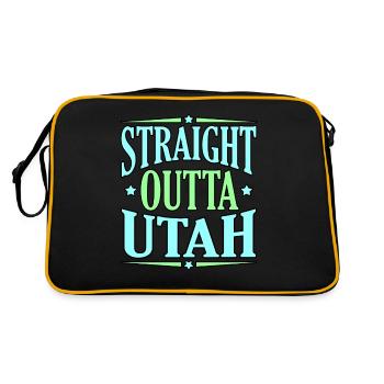 Utah adventure gift - Retro Bag - black/gold - Back