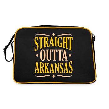 Directement de Arkansas Gift - Sac Retro - noir/or - Dos