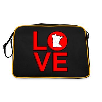 Dear minnesota gift - Retro Bag - black/gold - Back