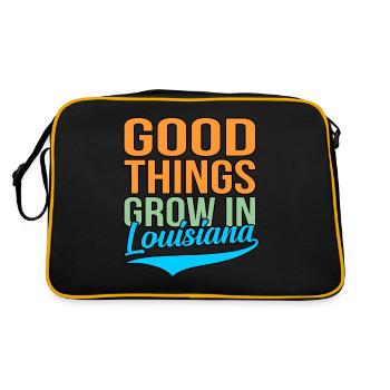 Cadeau Grew In Louisiana - Sac Retro - noir/or - Dos