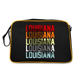 Cadeau aventureux en Louisiane - Sac Retro - noir/or - Dos