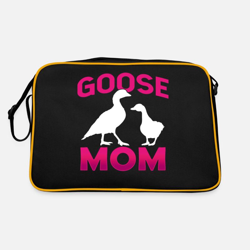 Gänsemutter Gans Mutter Gänse Haustier Tier Retro Tasche