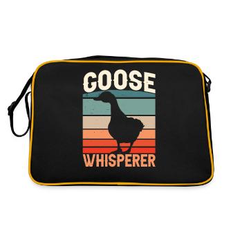 Goose Whisperer Whisperers Geese Animal Goose Owner - Retro Bag - black/gold - Back