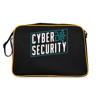 Cybersecurity Hack Hacking Hacker IT Security - Retro Bag - black/gold - Back
