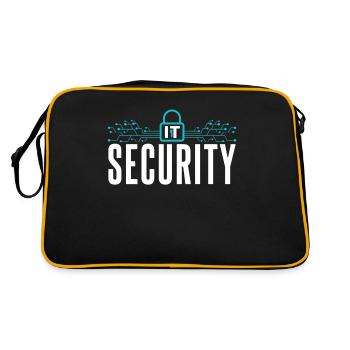 It Security Hack Cybersecurity Hacking Hacker - Retro Bag - black/gold - Back