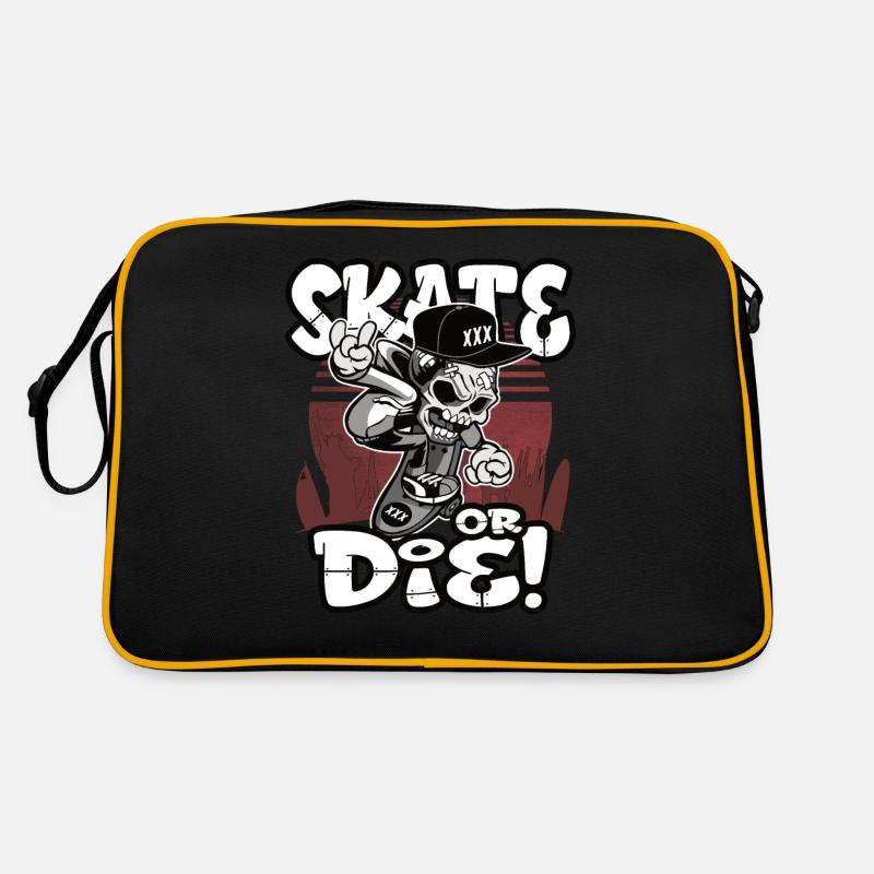 Skate or the skateboard ride gift Retro Bag
