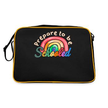 Prepare To Be Schooled - Retro Bag - black/gold - Back