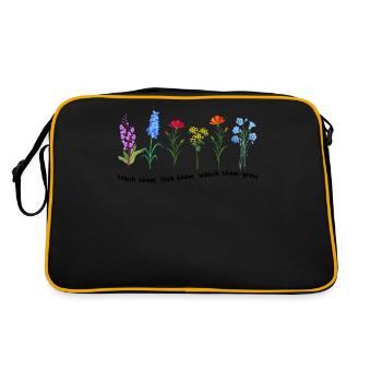 Enseignez-leur à les aimer Regardez-les grandir - Sac Retro - noir/or - Dos