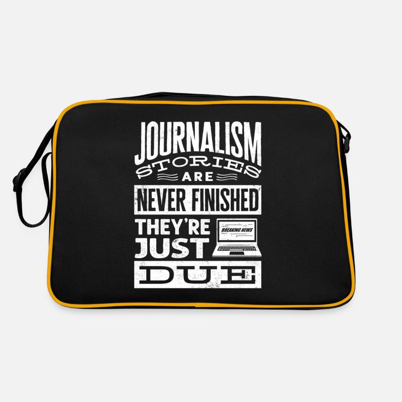 Journalisme de journaliste Ils sont juste dus drôle Sac Retro