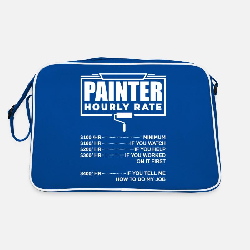 Painter Painting Painter Hourly Rate Retro Bag