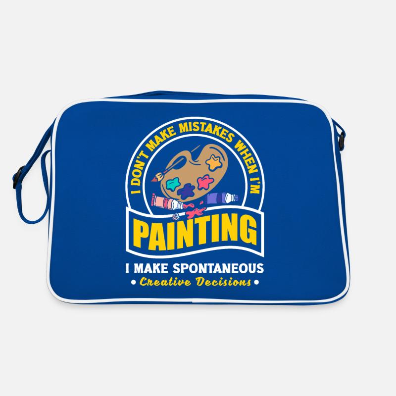 Painter Painting I Dont Make Mistakes When Im Retro Tasche