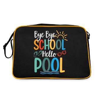 Bye Bye School Hello Pool Teacher Squad Student - Retro Bag - black/gold - Back