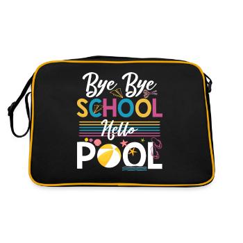 Bye Bye School Hello Pool Teacher Squad Student - Retro Bag - black/gold - Back