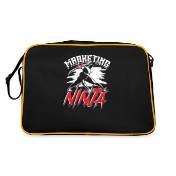 Marketing Ninja Funny Marketer Team - archéologue - Sac Retro - noir/or - Dos