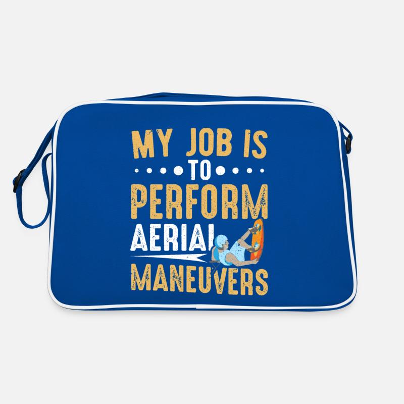 Job Is To Perform Aerial Maneuvers Wakeboarding Retro Bag