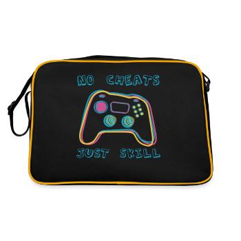 No Cheats Just Skill - Retro Bag - black/gold - Back