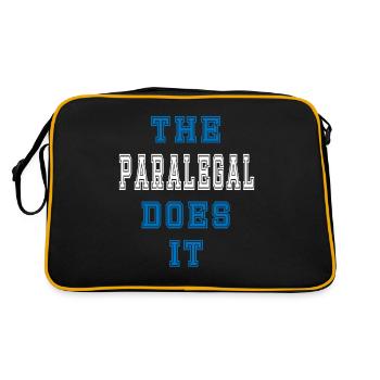 The Rechtsanwaltsfachangestellte does it - Retro Bag - black/gold - Back