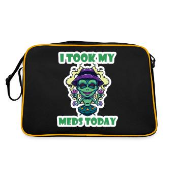 J’ai pris mes médicaments aujourd’hui - Sac Retro - noir/or - Dos