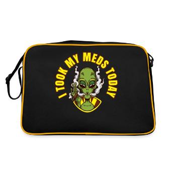 J’ai pris mes médicaments aujourd’hui - Sac Retro - noir/or - Dos
