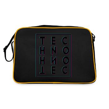 Techno - Sac Retro - noir/or - Dos