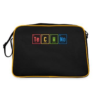 Tableau périodique Rave Techno - Sac Retro - noir/or - Dos
