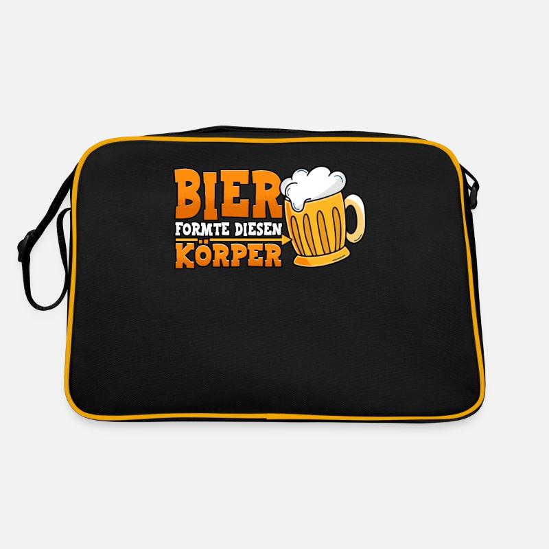 Bier formte diesen Körper Bier Retro Tasche