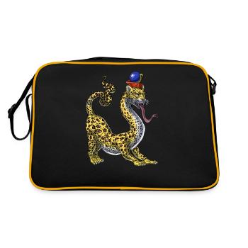 Ancient Egyptian Mythology Serpopard - Retro Bag - black/gold - Back