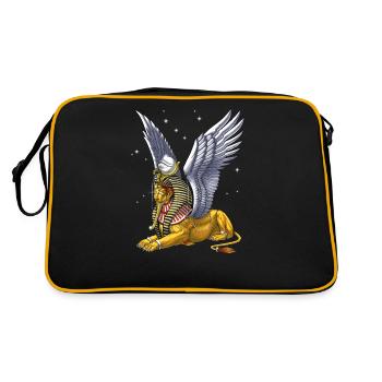Sphinx de la mythologie égyptienne antique - Sac Retro - noir/or - Dos