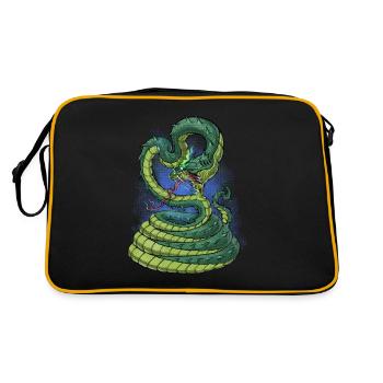 Ancient Egyptian Mythology Deity Apep - Retro Bag - black/gold - Back