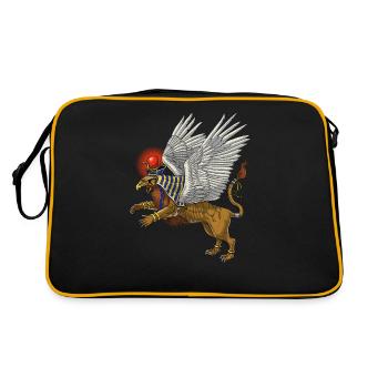Ancient Egyptian Mythology Griffin - Retro Bag - black/gold - Back