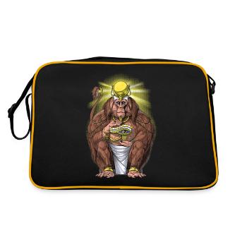 Ancient Egyptian Mythology Deity Aani - Retro Bag - black/gold - Back