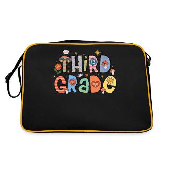 Third Grade First Day of School - Retro Bag - black/gold - Back