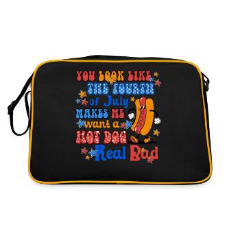 Vous ressemblez au quatrième juillet - Sac Retro - noir/or - Dos