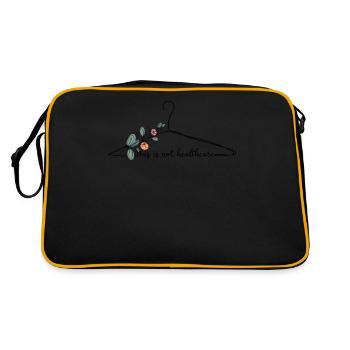 This Is Not Healthcare - Retro Bag - black/gold - Back