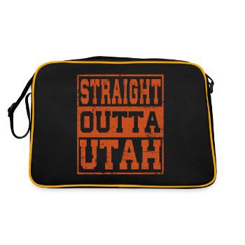 Utah Saying Funny Utah Gift - Retro Bag - black/gold - Back