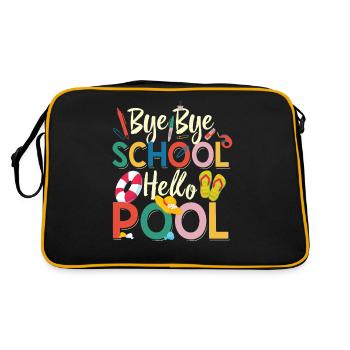 Bye Bye School Hello Pool Teacher Squad Student - Retro Bag - black/gold - Back
