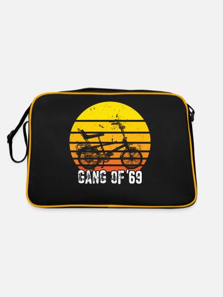 Bonanzarad Bonanza Bike Hipster Birthday 1969 - Retro Bag - black/gold - Back