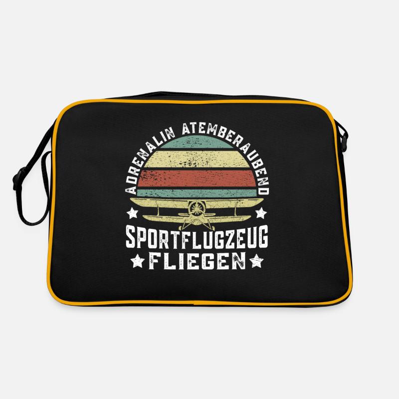 Adrenalin Atemberaubend Sportflugzeug Pilot Retro Tasche