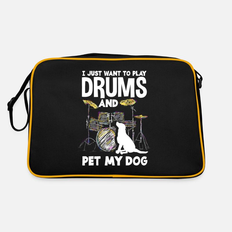 Cadeau de batteur de batterie Sac Retro