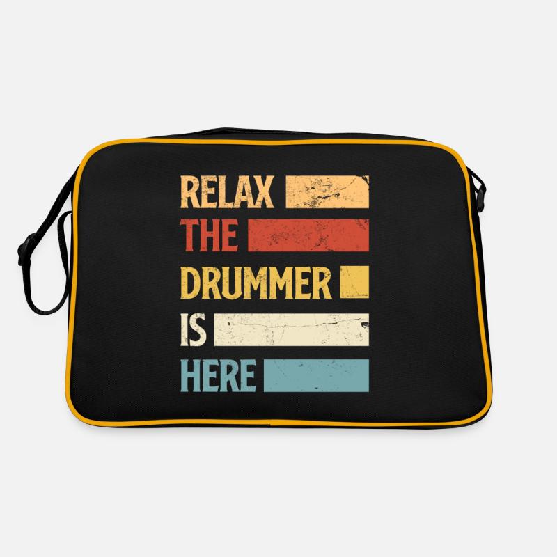 Cadeau de batteur de batterie Sac Retro