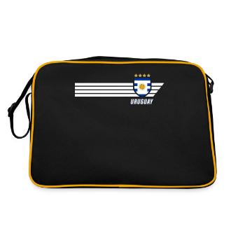 Uruguay Urus La Celeste Football Fan Jersey - Retro Bag - black/gold - Back