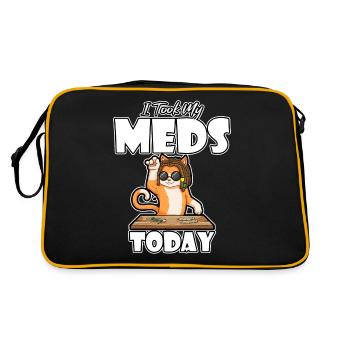J’ai pris mes médicaments aujourd’hui - Sac Retro - noir/or - Dos