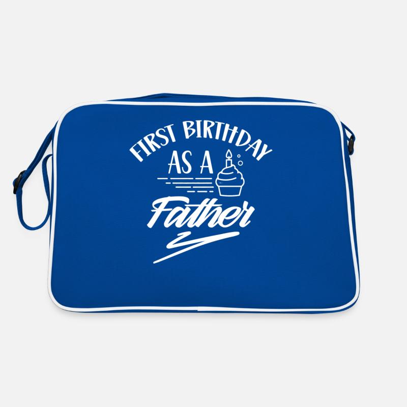 Erster Geburtstag Als Vater Party Papi Papa Retro Tasche