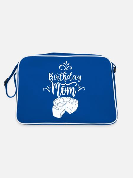 Anniversaire Maman Fête Mère Maman - Sac Retro - bleu/blanc - Dos